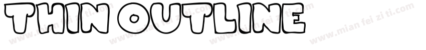 thin outline字体转换